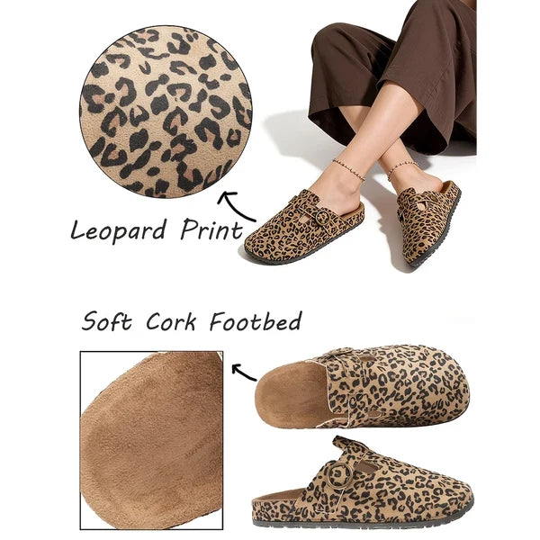 Women’s Leopard Print Casual Mules