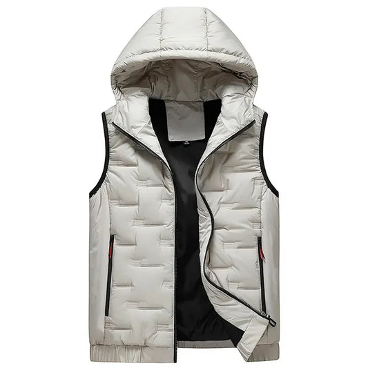 Men's Hooded Zip-Front Vest