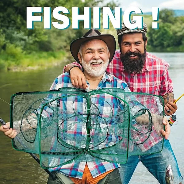 Foldable Multi-Entry Fishing Net