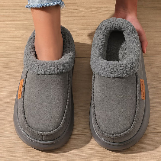 Unisex Side-Stitch Winter House Shoes
