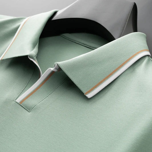 Men's Contrast-Trim Short-Sleeve Polo Shirt