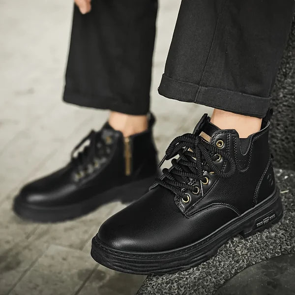 Men's High-Top Lace-Up Boots