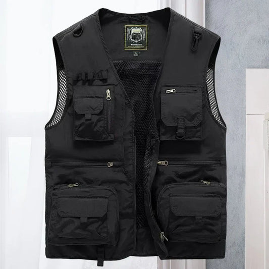 Men’s Lightweight Breathable Multi-Pocket Utility Vest