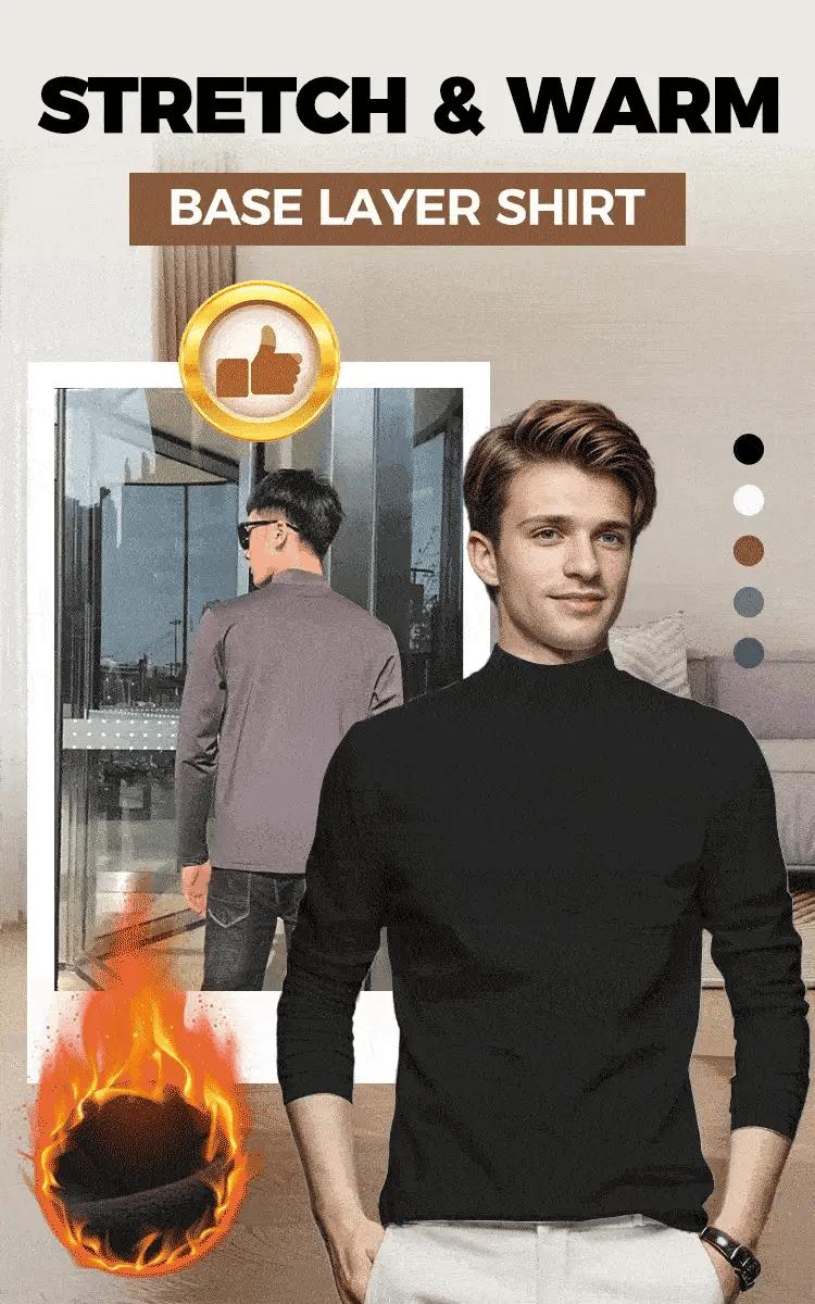 Men's High-Neck Casual Shirt