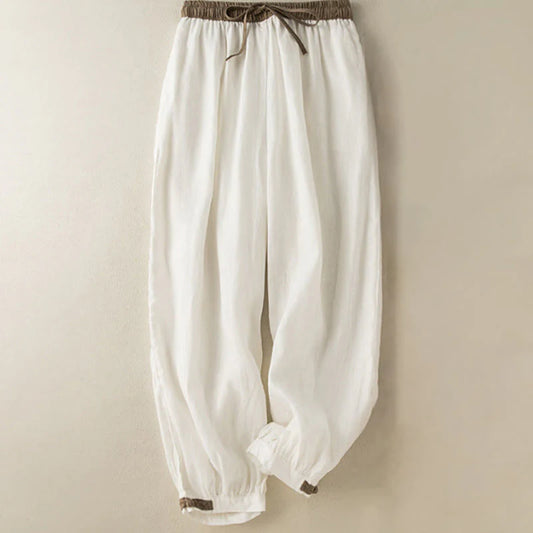 Women's Relaxed Drawstring Pants with Pockets