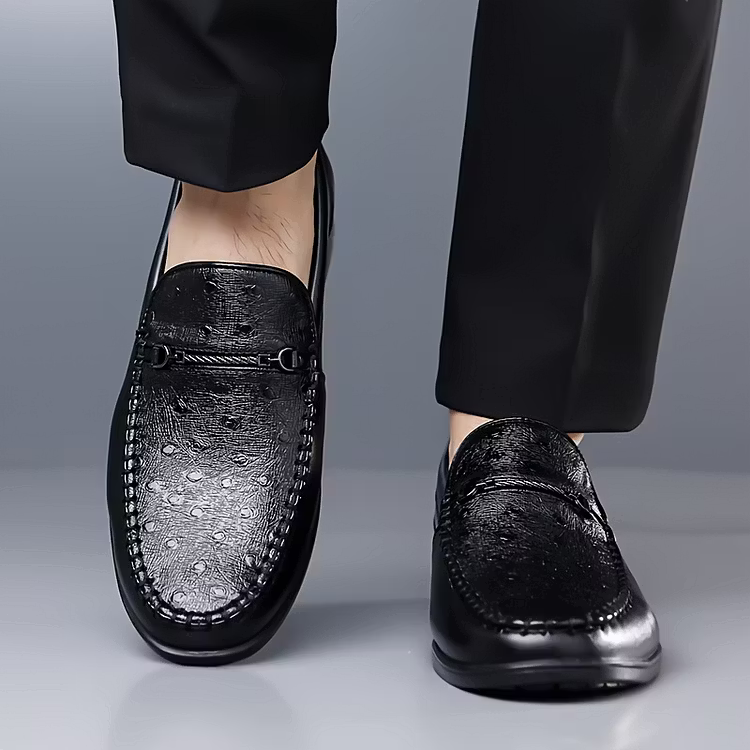 Men's Leather-Look Penny Loafers