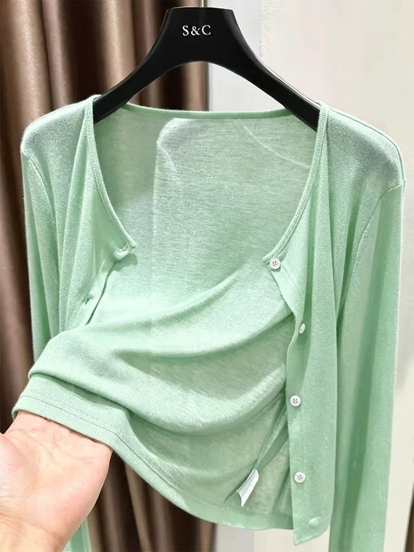 Women's Button-Front Cardigan