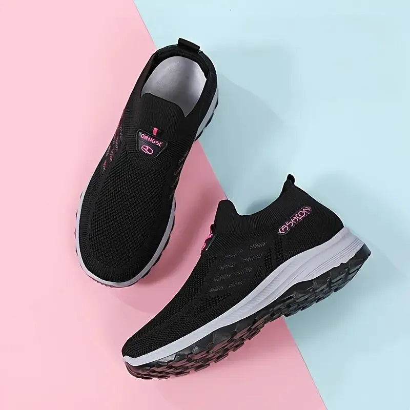 Women's Knit Slip-On Walking Sneakers