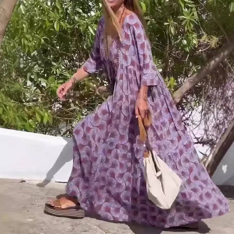 Women’s Plus Size Flowy Casual Maxi Dress