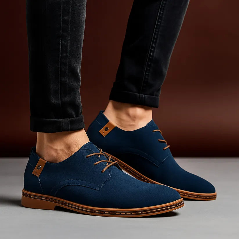 Men's Lace-Up Panel Detail Dress Shoes