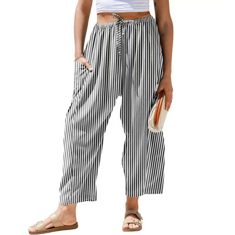 Women's Wide Leg Drawstring Cargo Pants