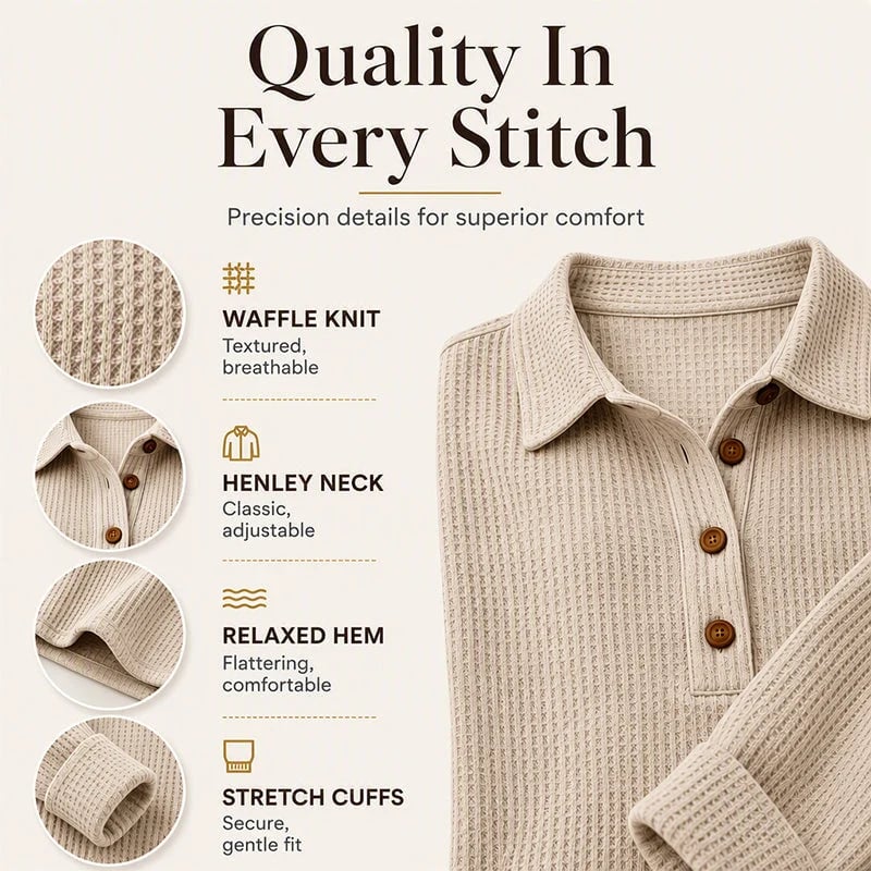 Women's Textured Collared Button Top