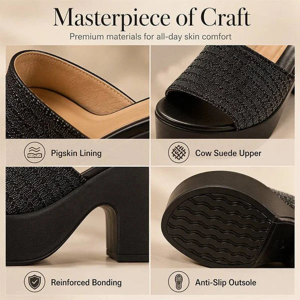 Women’s Woven Platform Slide Sandals