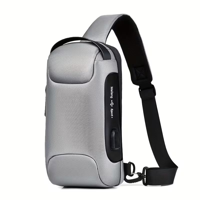 Oxford Anti-Theft USB Crossbody Bag