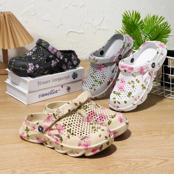 Women’s Floral Ventilated Garden Clogs