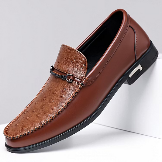 Men's Leather-Look Penny Loafers