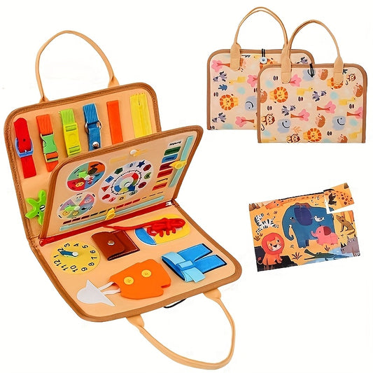 Montessori Busy Board Activity Bag for Kids