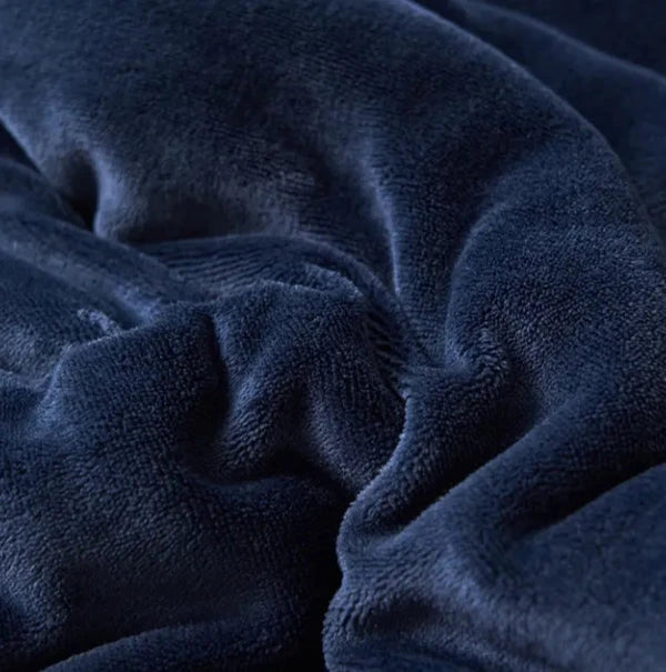 Double-Layer Plush Blanket with Fleece Lining