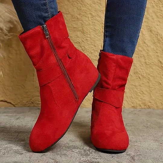 Women's Buckle Strap Ankle Boots