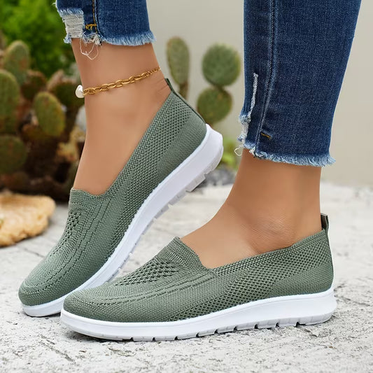 Women's Knit Slip-On Casual Sneakers