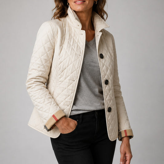 Women's Quilted Button-Front Jacket