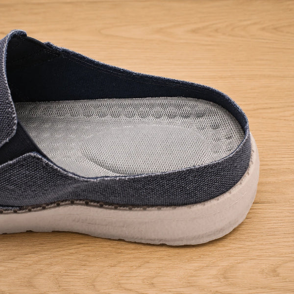 Men's Casual Slip-On Canvas Mules