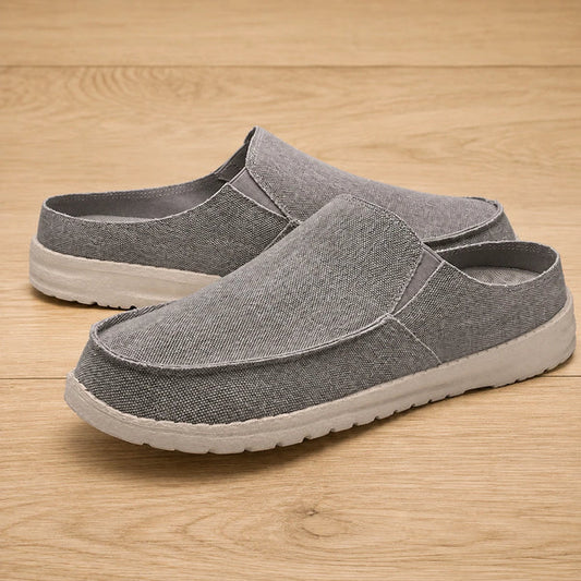 Men's Casual Slip-On Canvas Mules