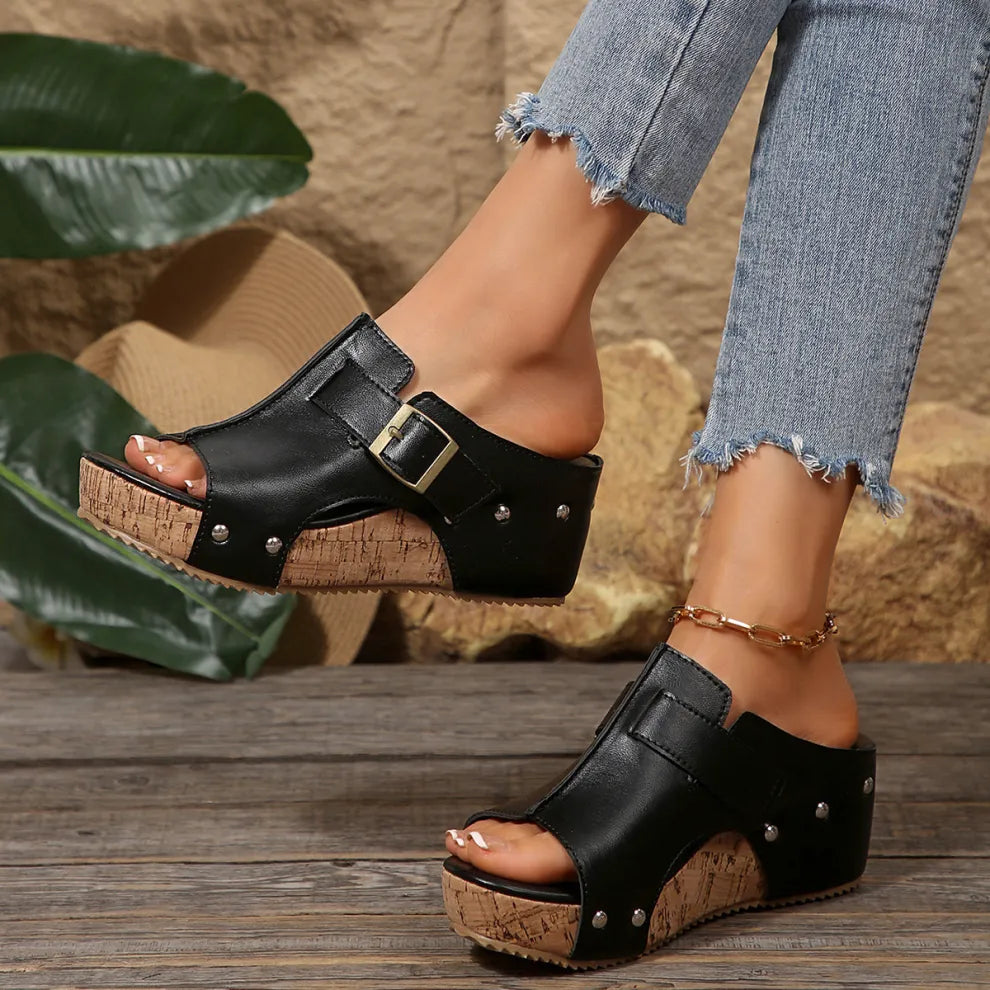 Women's Open-Toe Wedge Sandals
