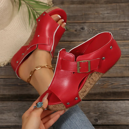 Women's Velcro Studded Sandals