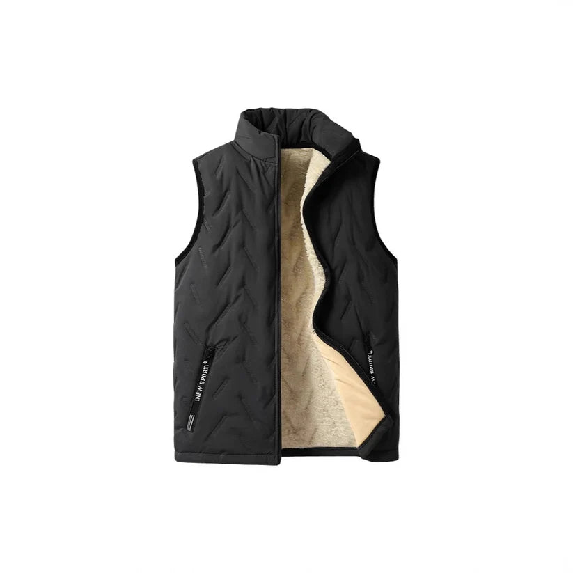 Men's Quilted Stand-Collar Vest