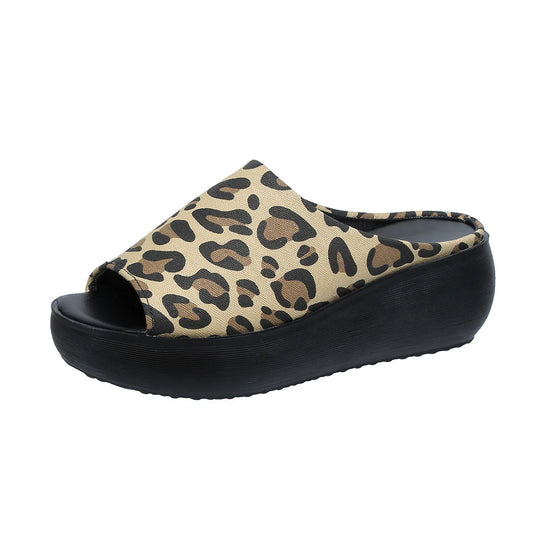 Women's Platform Wedge Slide Sandals