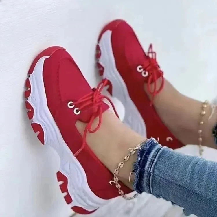 Women's Lace-Up Casual Sneakers