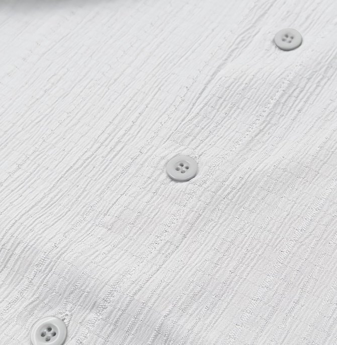 Men's Textured Stand Collar Shirt