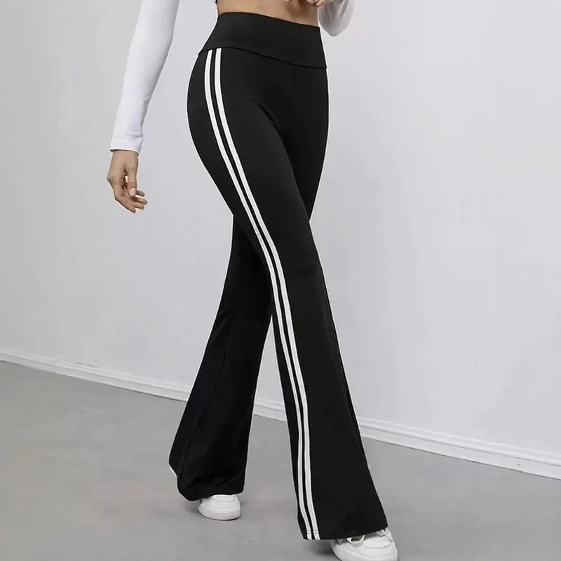 Women's High Waist Flare Pants