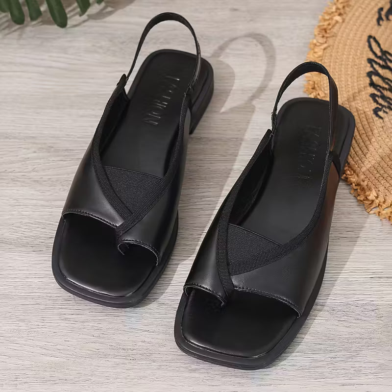 Women’s Square-Toe Flat Sandals
