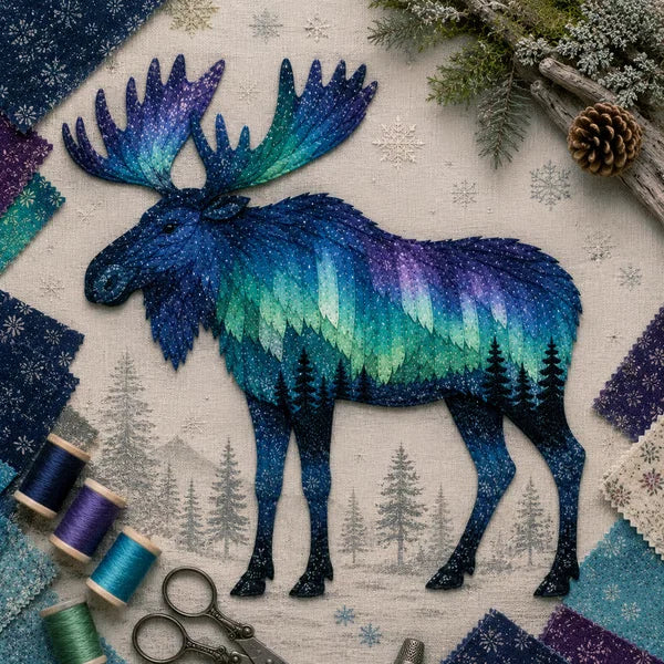 Northern Lights Wildlife DIY Patchwork Kit