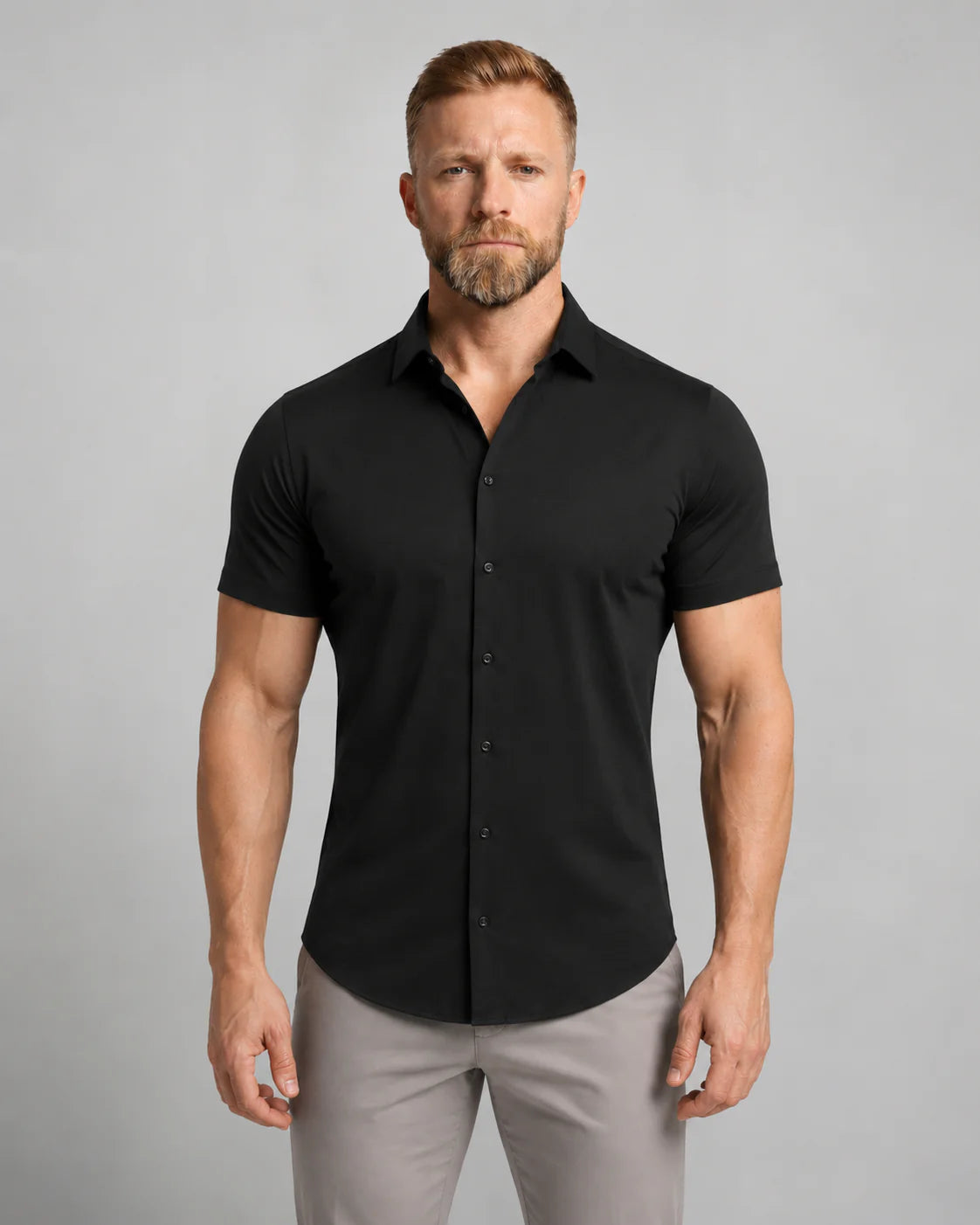 Men's Short Sleeve Button-Up Shirt