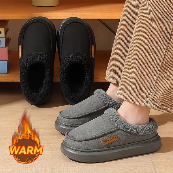 Unisex Side-Stitch Winter House Shoes