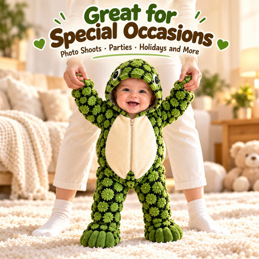 Baby Turtle Hooded Romper