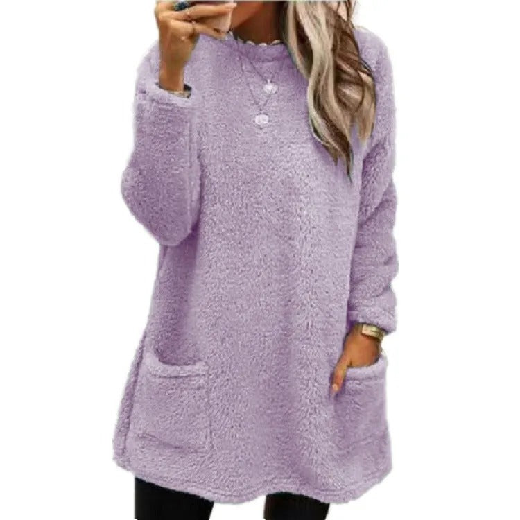 Women's Textured Round Neck Sweater