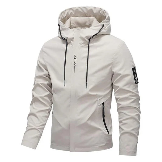 Men’s Drawstring Hooded Jacket