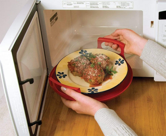 Microwave Anti-Scald Tray with Cool-Grip Handles