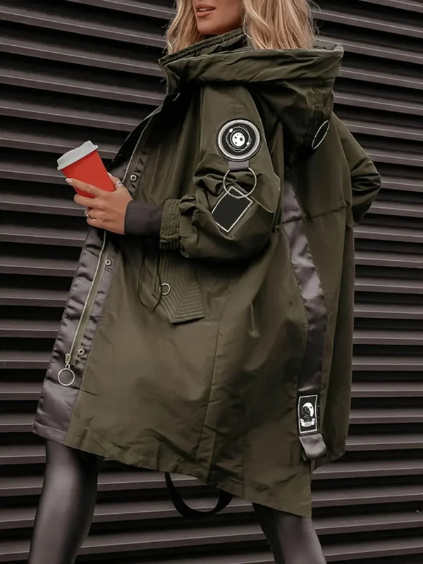 Women's Hooded Longline Parka Jacket