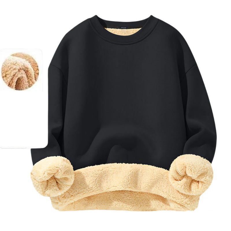 Men's Crew-Neck Lined Pullover Sweatshirt