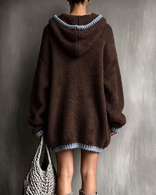 Women's Oversized Hooded Sweater Dress
