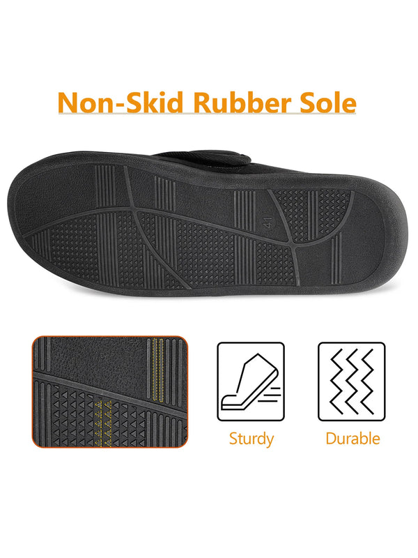 Unisex Adjustable House Shoes with Wide Opening