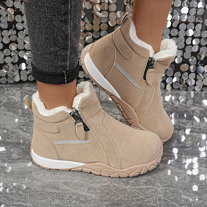 Women's Ankle Boots with Side Zippers