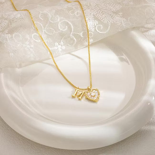 Women’s Heart-Shaped Pendant Necklace
