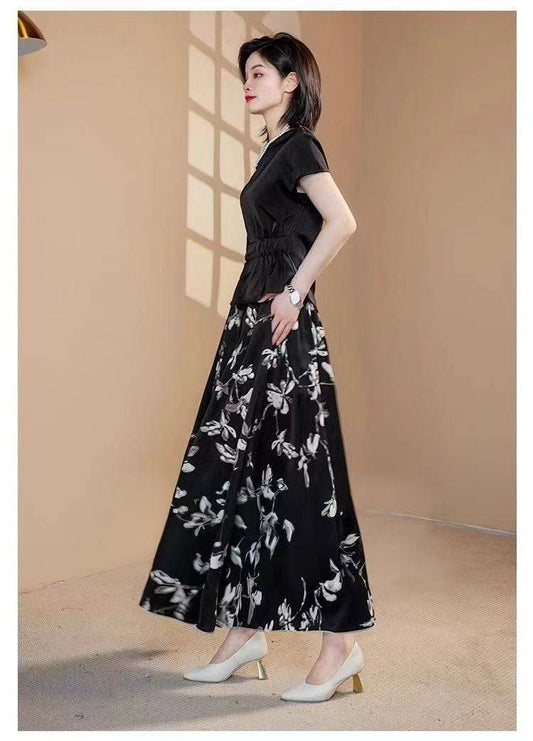 Women's Floral Wide-Leg Pants