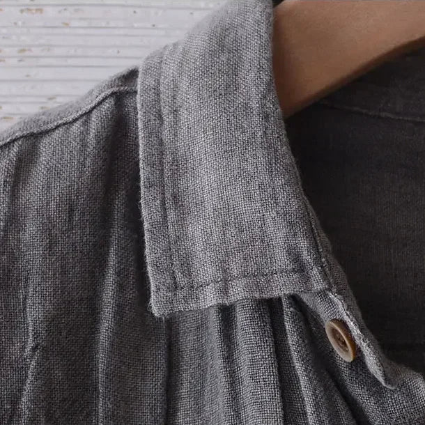 Men's Textured Short-Sleeve Button-Up Shirt